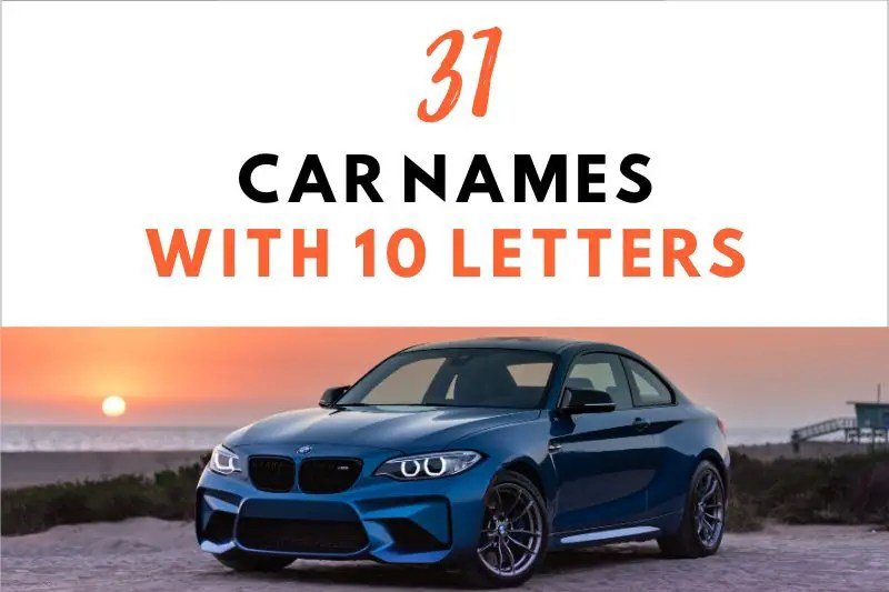 Creative Car Names for Video Games, Books and Movies Revealed